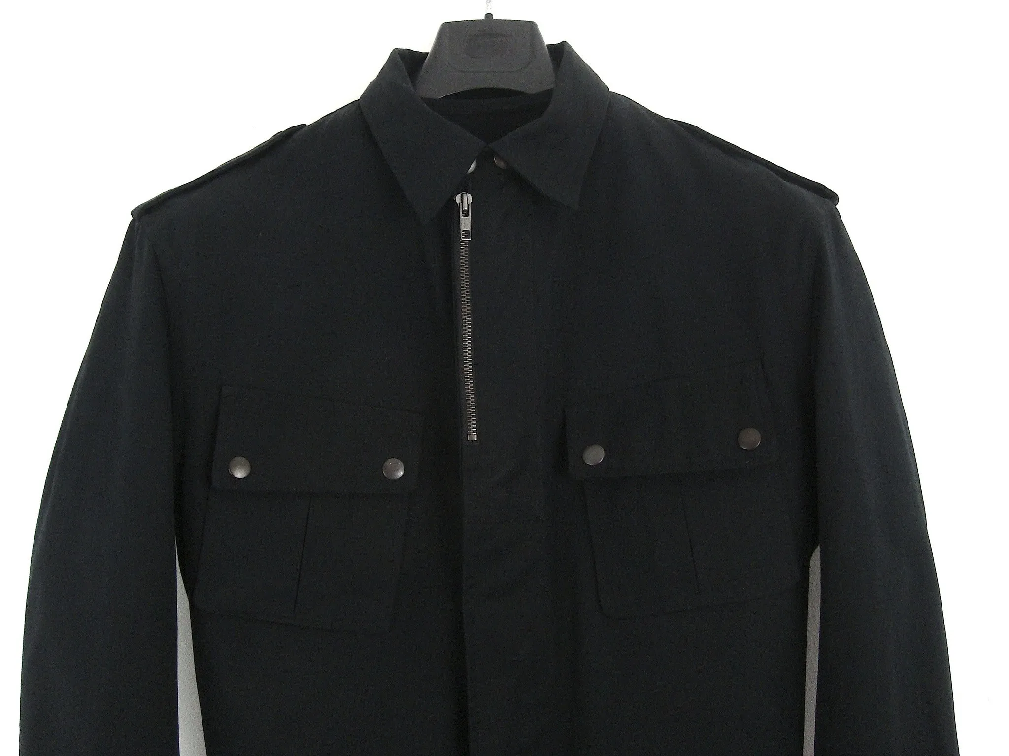 2005 Broad-shouldered Military Jacket with Architectural Pleats