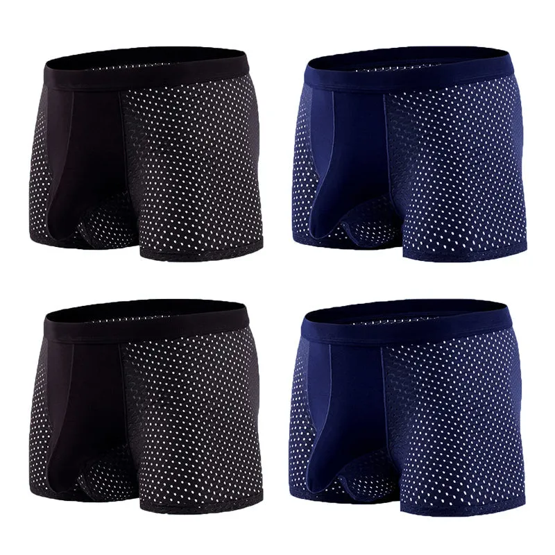 4 Pack Mesh Breathable Ball Hammock Underwear