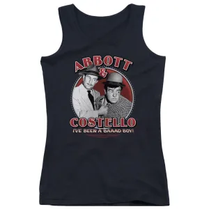 Abbott & Costello Bad Boy Womens Tank Top Shirt Black