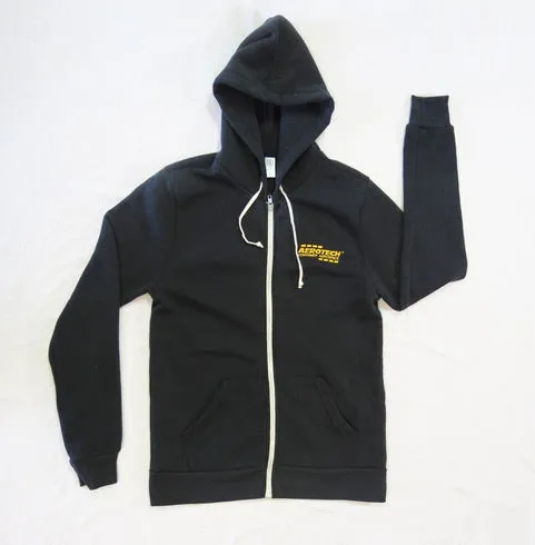 AeroTech Hoodie, Fleece Zip Black Unisex - 94400BLK