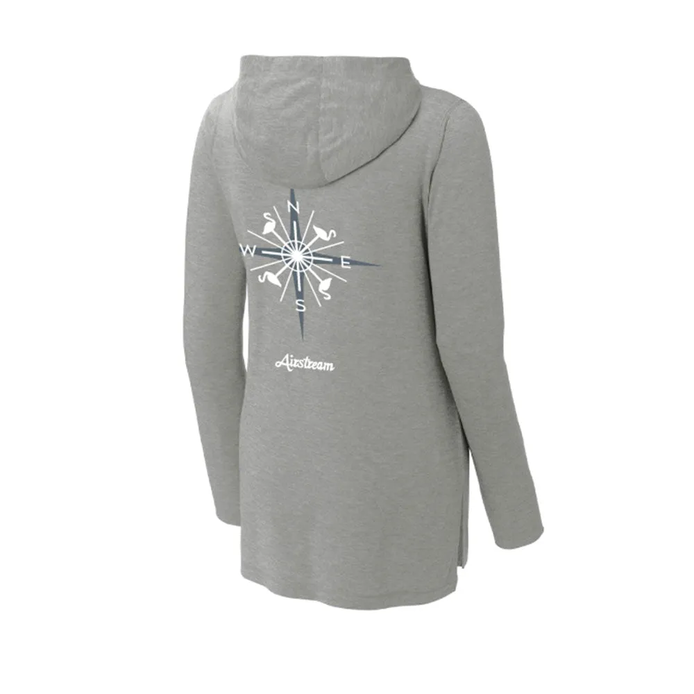 Airstream Compass Flamingo Tri-Blend Wicking Women's Hoodie