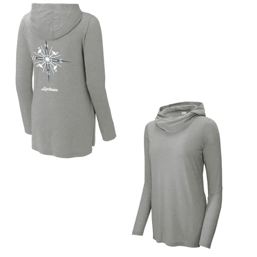 Airstream Compass Flamingo Tri-Blend Wicking Women's Hoodie