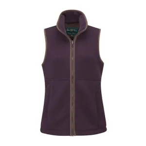 Alan Paine Aylsham Ladies Fleece Waistcoat - Merlot