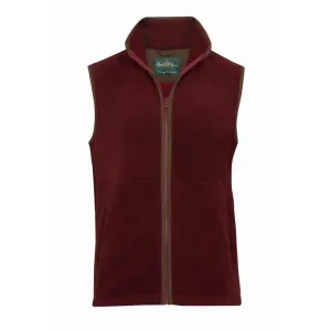 Alan Paine Aylsham Mens Fleece Waistcoat - Bloodstone