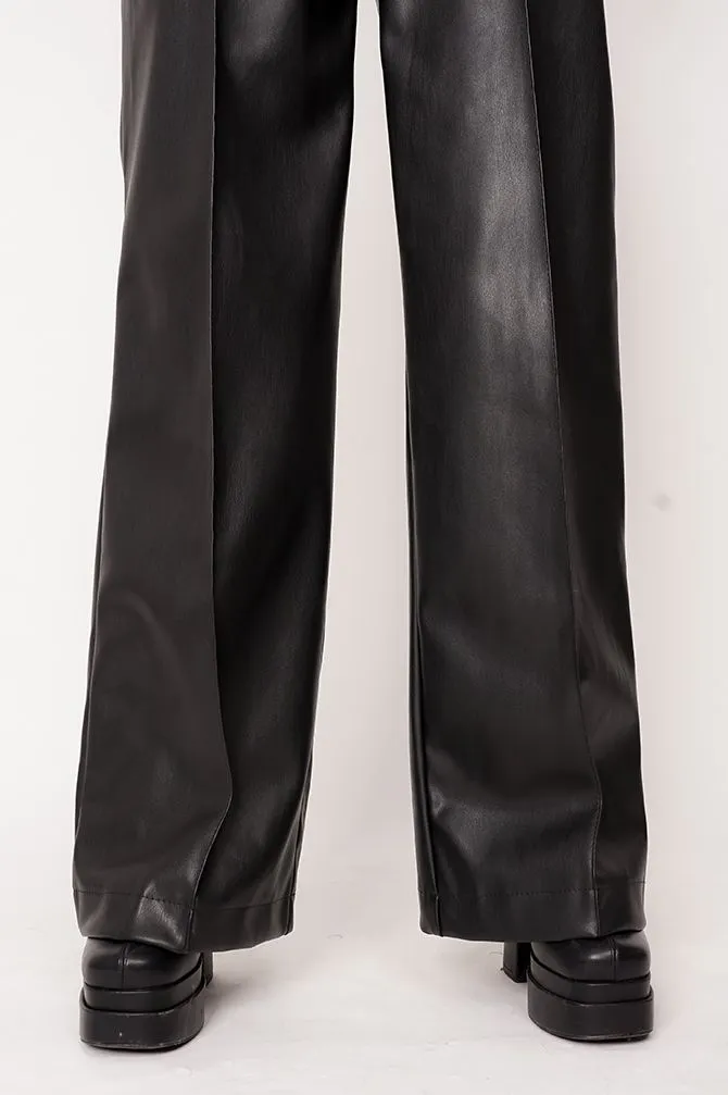 Anti Eco-Leather Pants Black