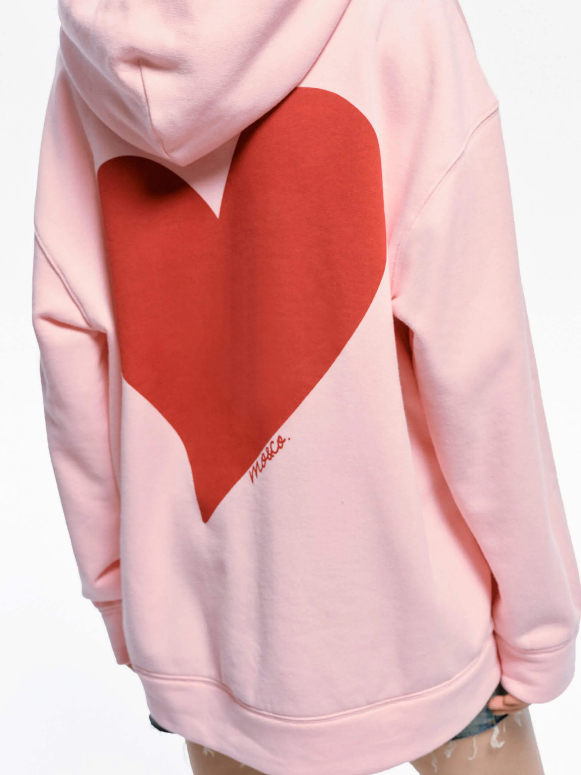 Back Heart Pattern Sweatshirt