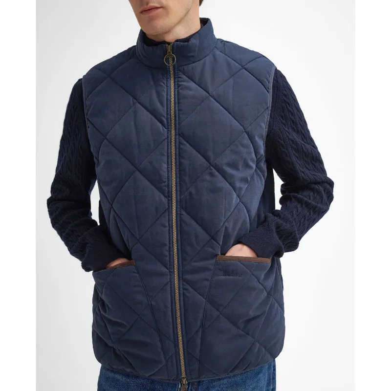 Barbour Country Liddesdale Quilted Mens Gilet - Navy