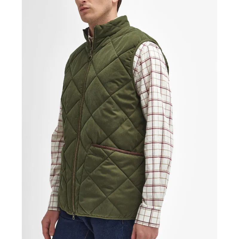 Barbour Country Liddesdale Quilted Mens Gilet - Olive