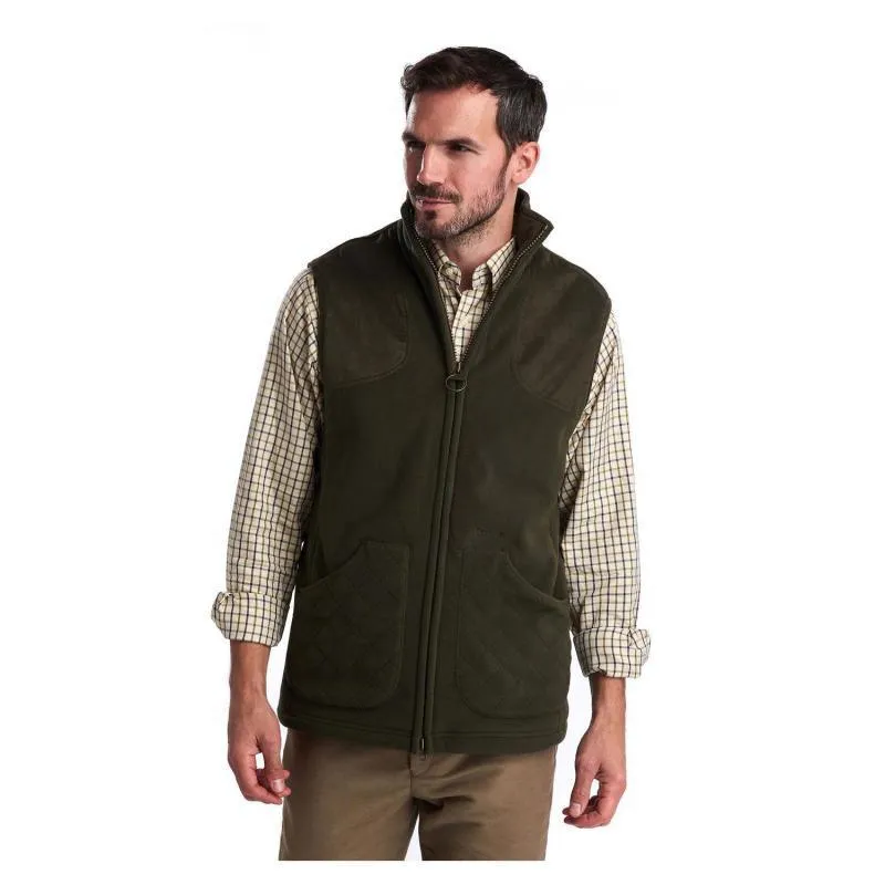 Barbour Dunmoor Waterproof Mens Fleece Gilet - Olive