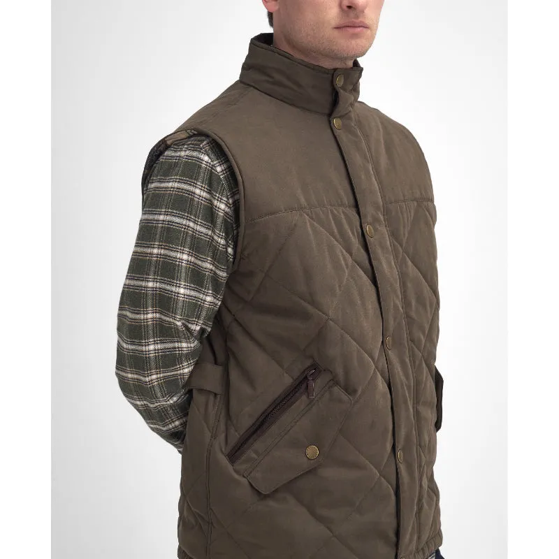 Barbour Elter Quilted Mens Gilet - Olive