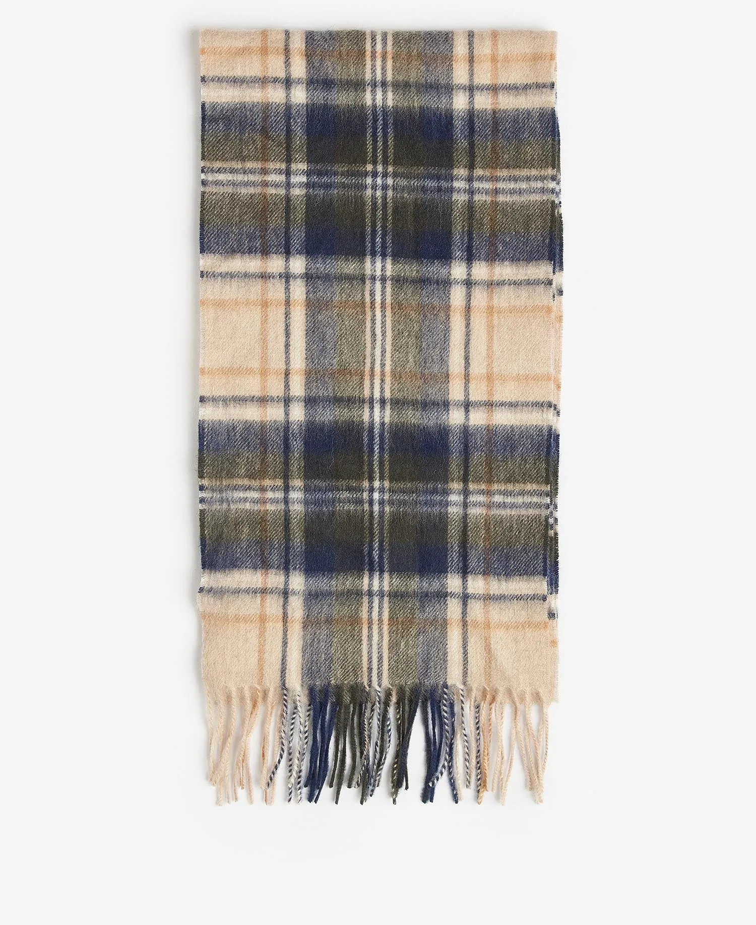 Barbour New Check Tartan Scarf - Beige