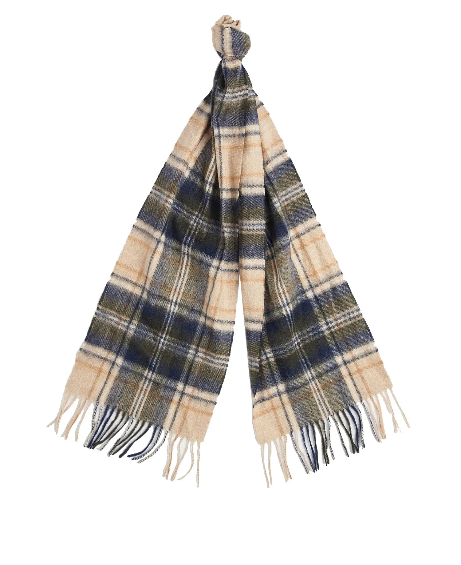 Barbour New Check Tartan Scarf - Beige