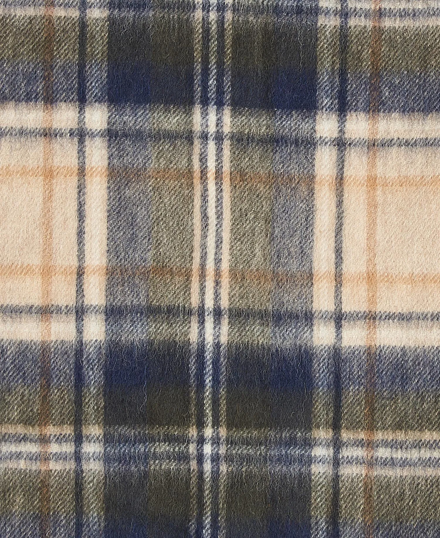 Barbour New Check Tartan Scarf - Beige