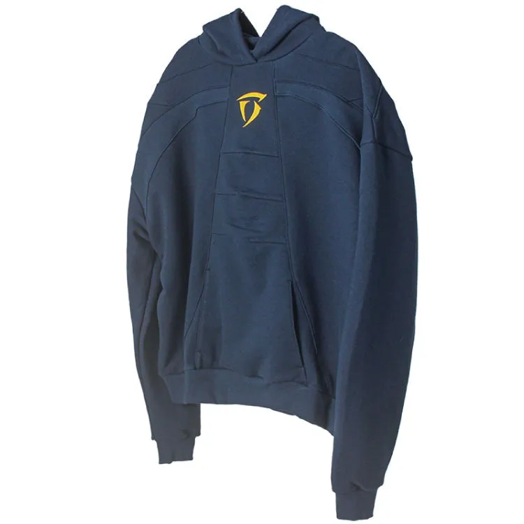 Bat hoodie blue