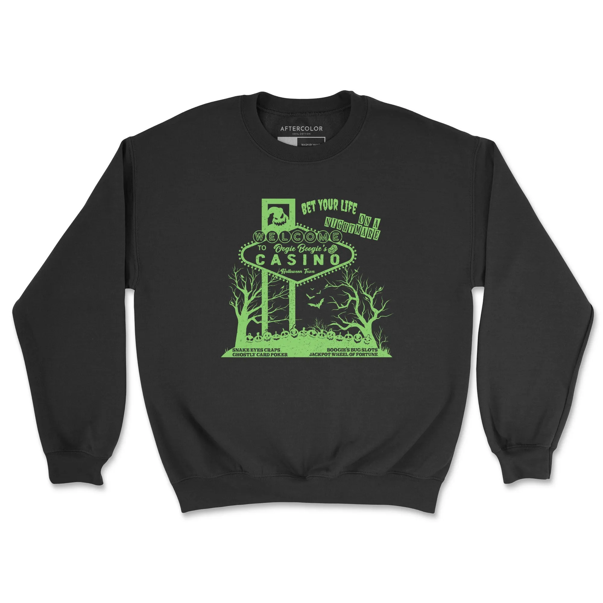 Bet Your Life on a Nightmare Vegas Crewneck Sweatshirt