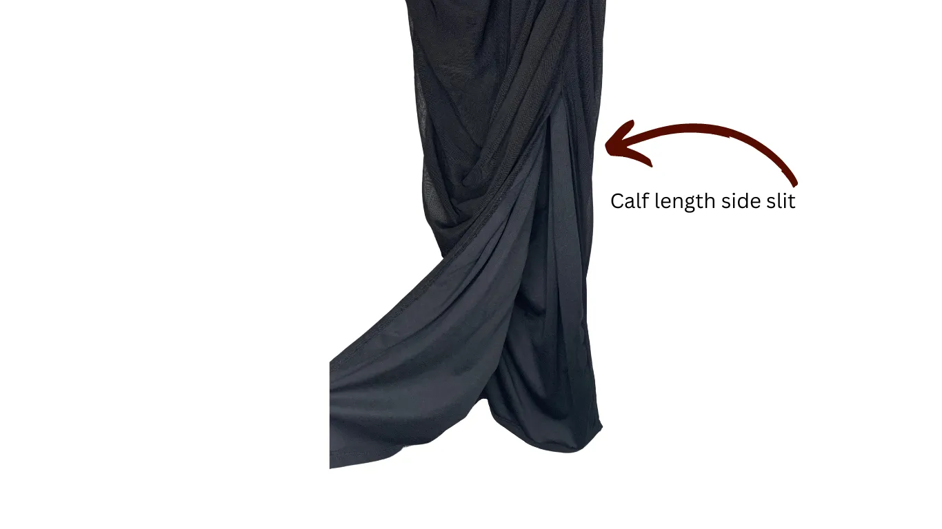 Black Spaghetti Strap Maxi Dress, XS