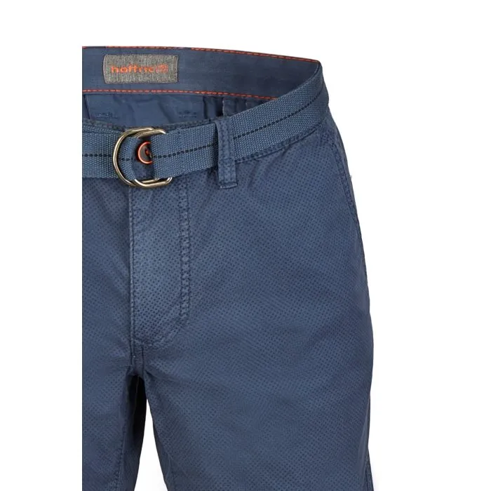 Blue Chino Bermuda Shorts   Belt with Print 697570 1217 45