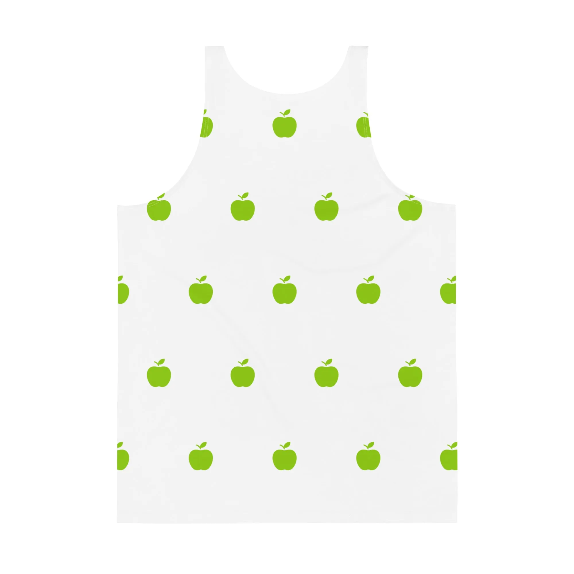 Brat Apple White Tank Top