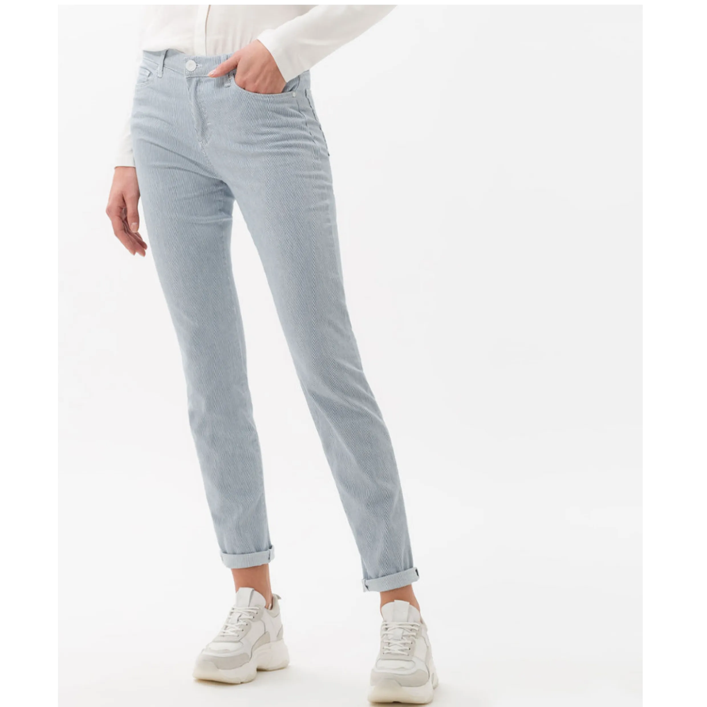 Brax Shakira Pinstripe Summer Jean 74-6317