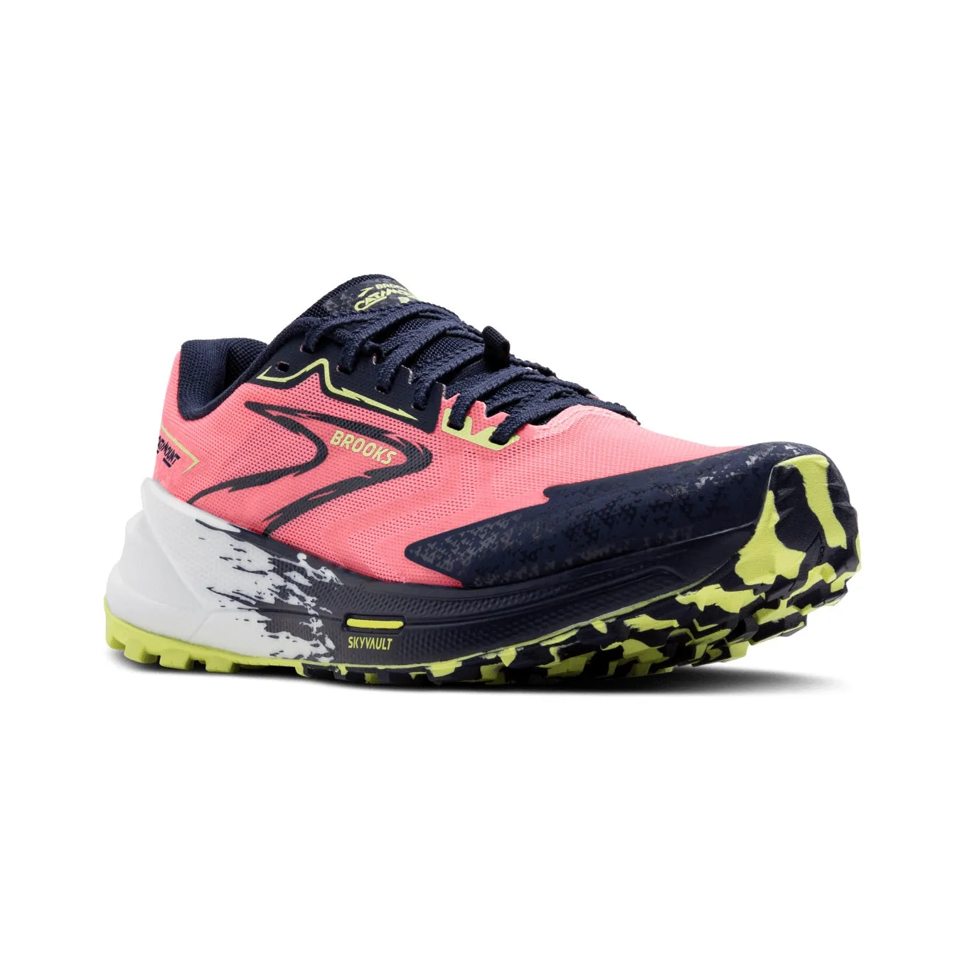 Brooks Catamount 3 | Pink / Peacoat / Sunny Lime | Womens