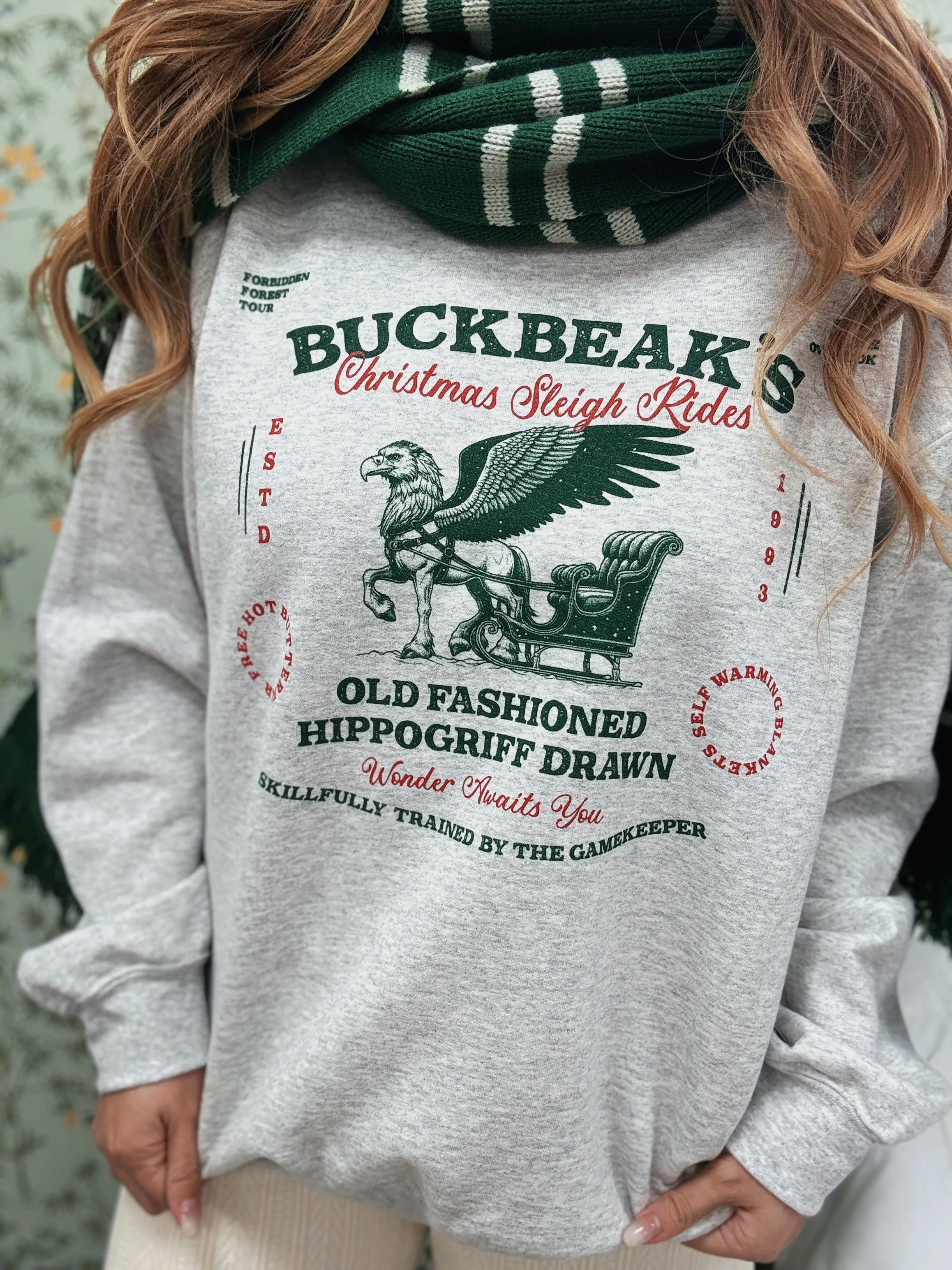 Buckbeak Sleigh Rides Sweatshirt