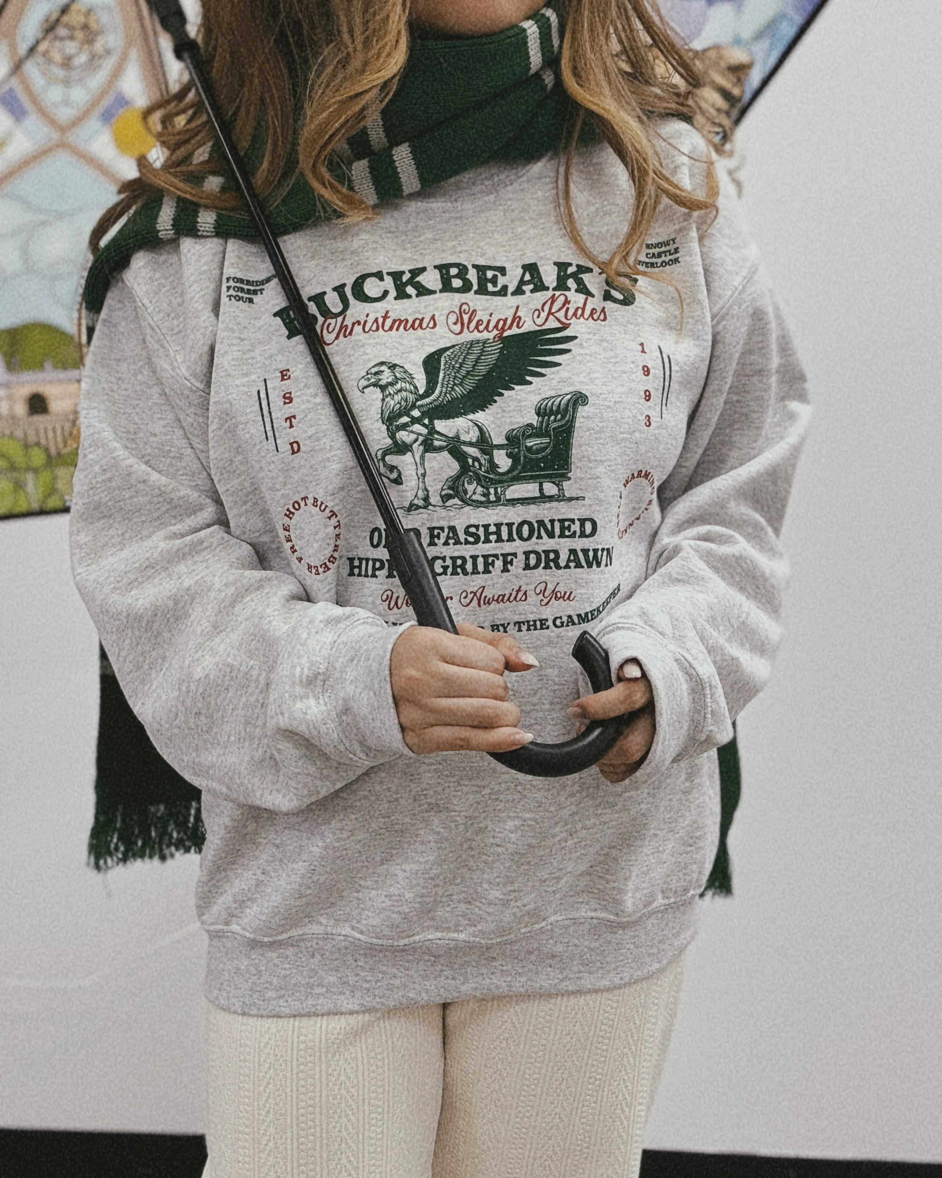 Buckbeak Sleigh Rides Sweatshirt