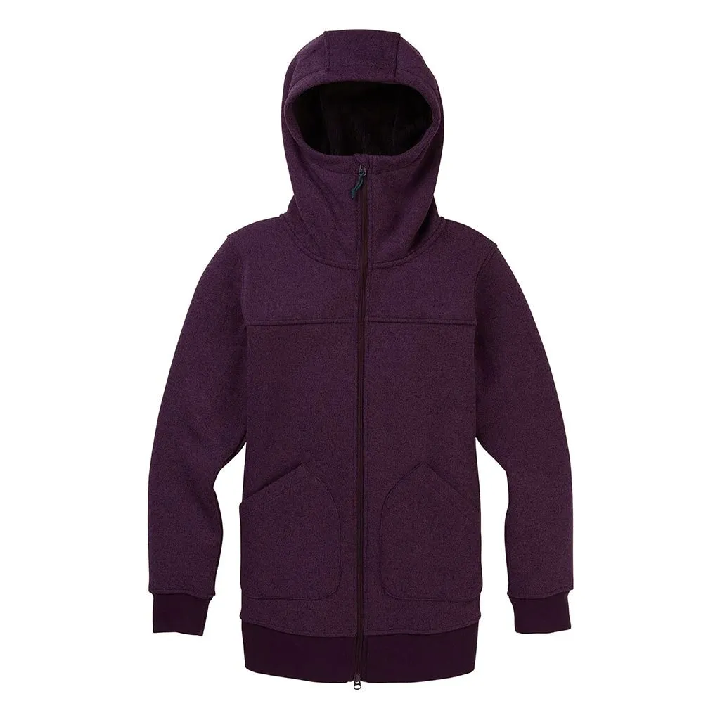 Burton 2018 Womens Minxy Full Zip Hoodie - Small - Starling Heather