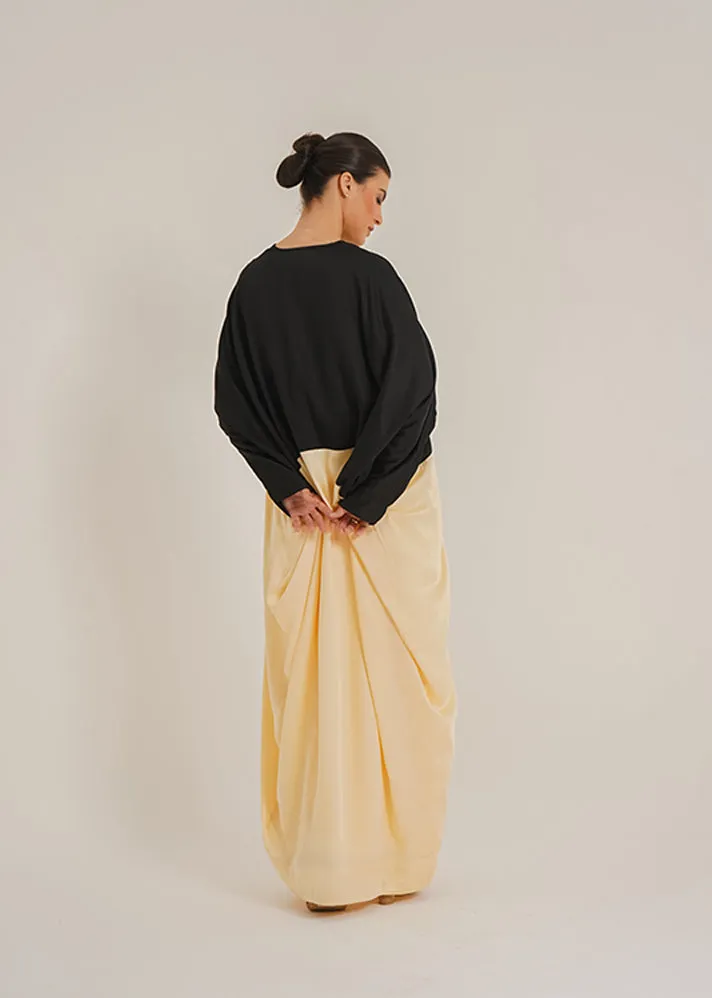 Carla Dual Black Abaya &Laila  Butter Slip