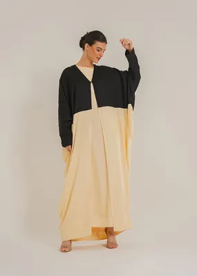 Carla Dual Black Abaya &Laila  Butter Slip