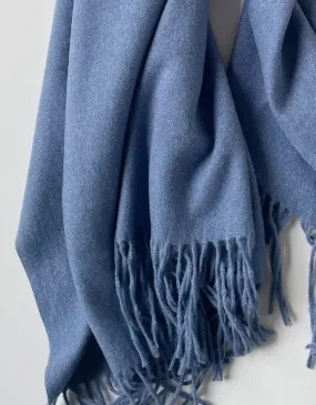 Cashmere Scarf Blizzard Blue