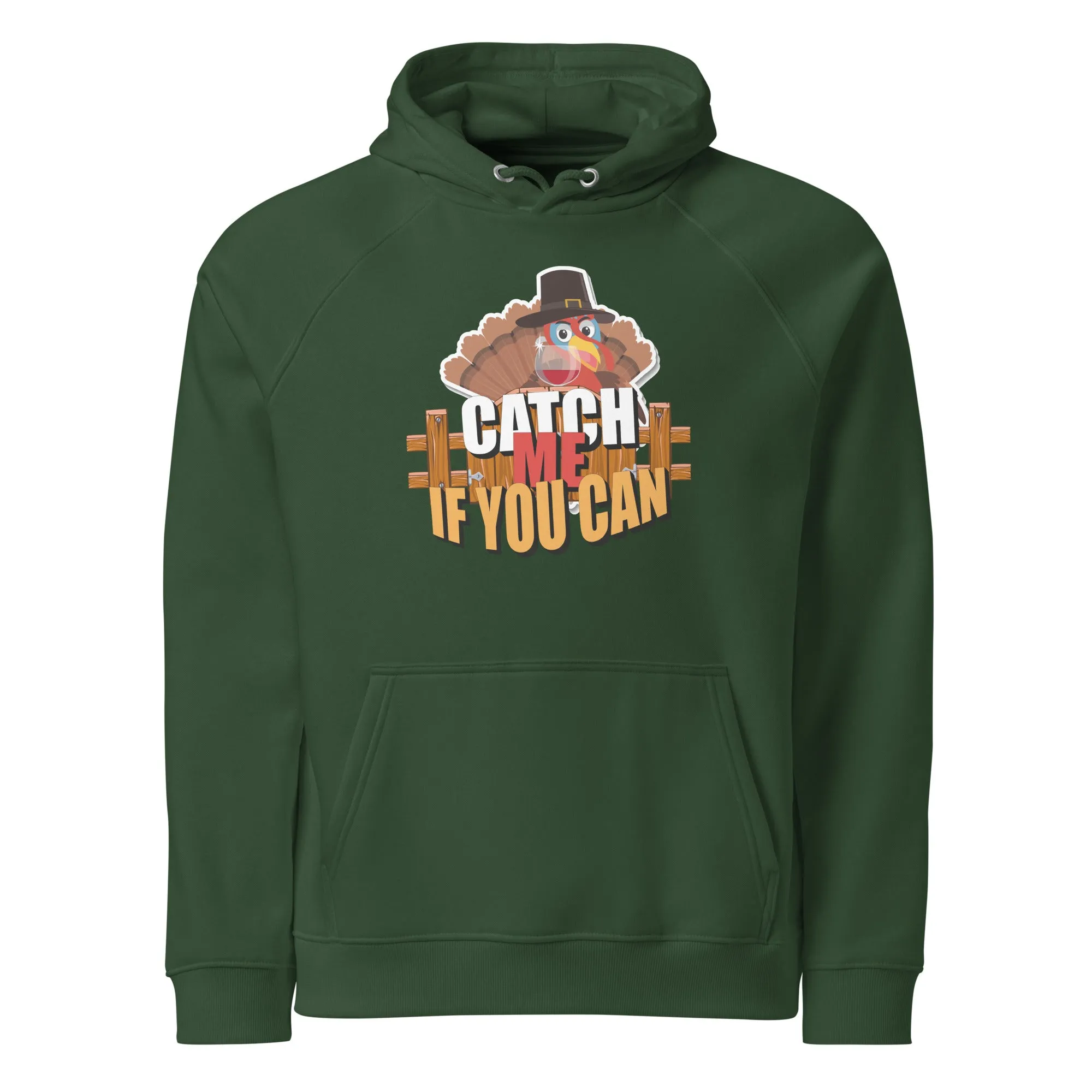 Catch Me If You Can Graphic Men Eco Raglan Hoodie