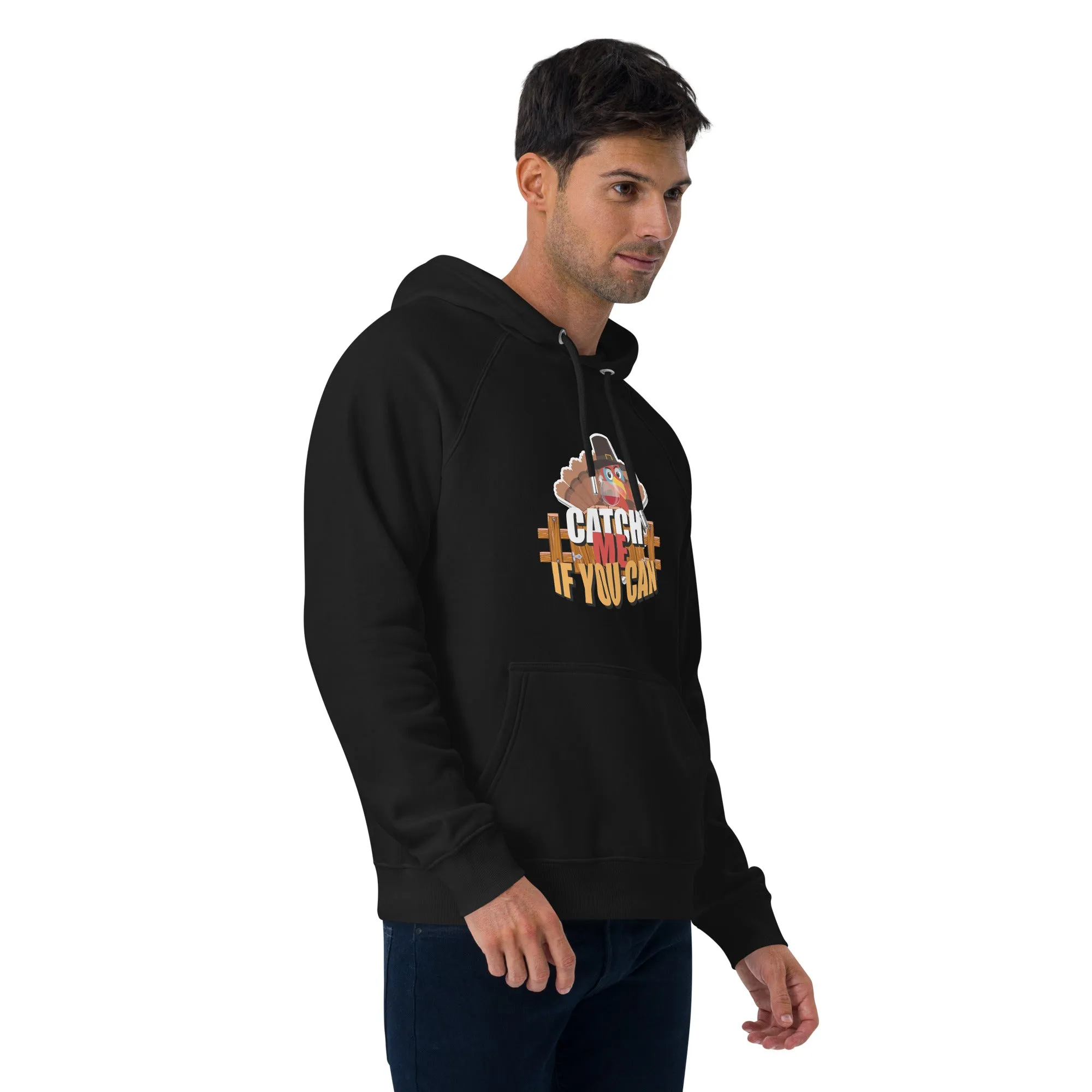 Catch Me If You Can Graphic Men Eco Raglan Hoodie