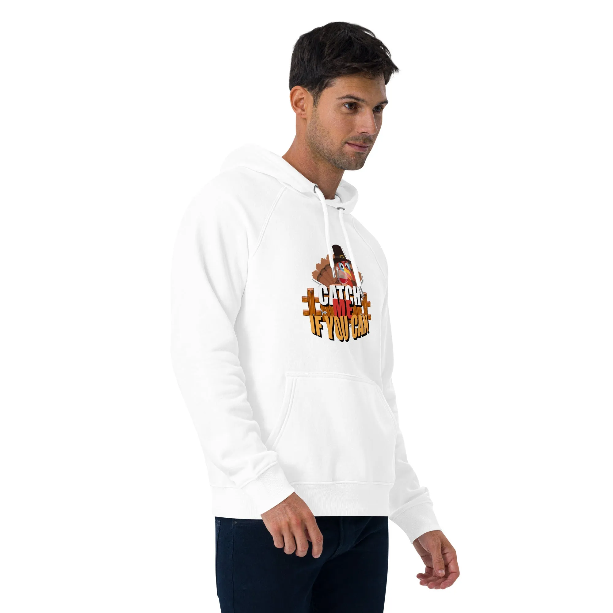 Catch Me If You Can Graphic Men Eco Raglan Hoodie