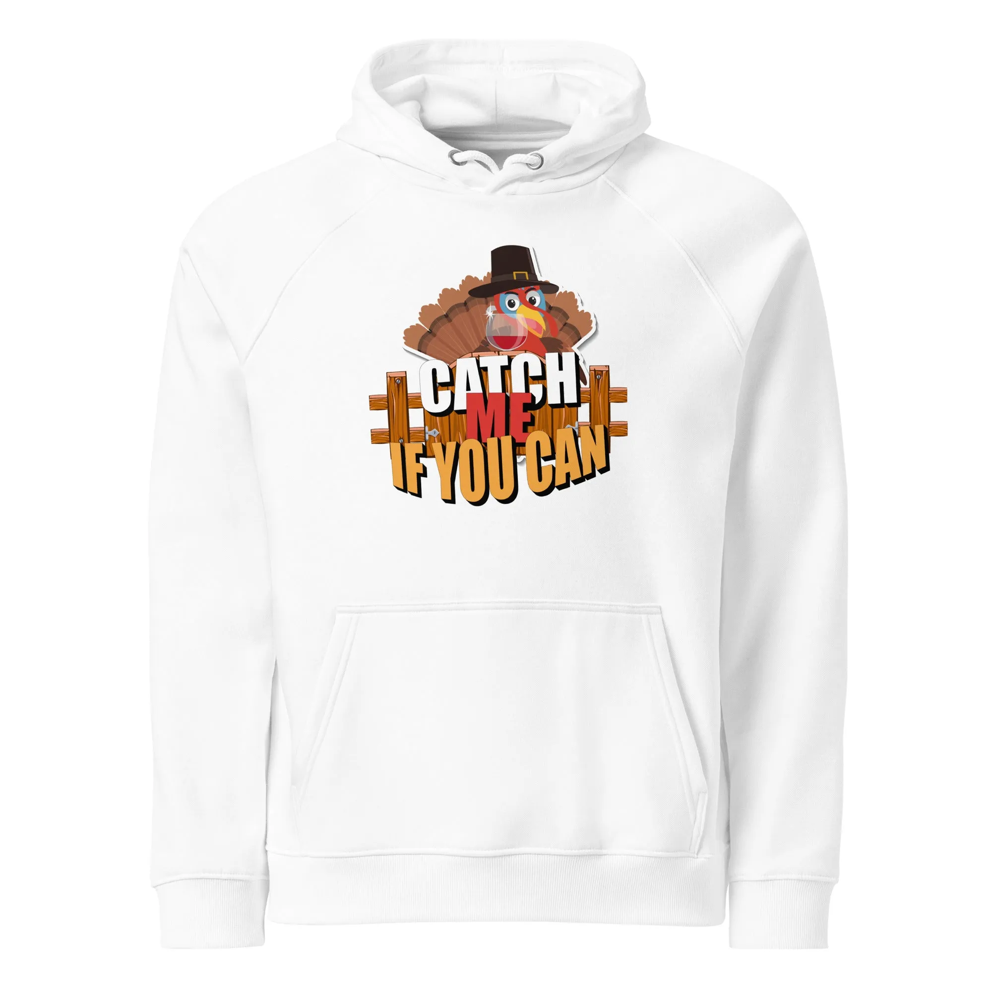 Catch Me If You Can Graphic Men Eco Raglan Hoodie