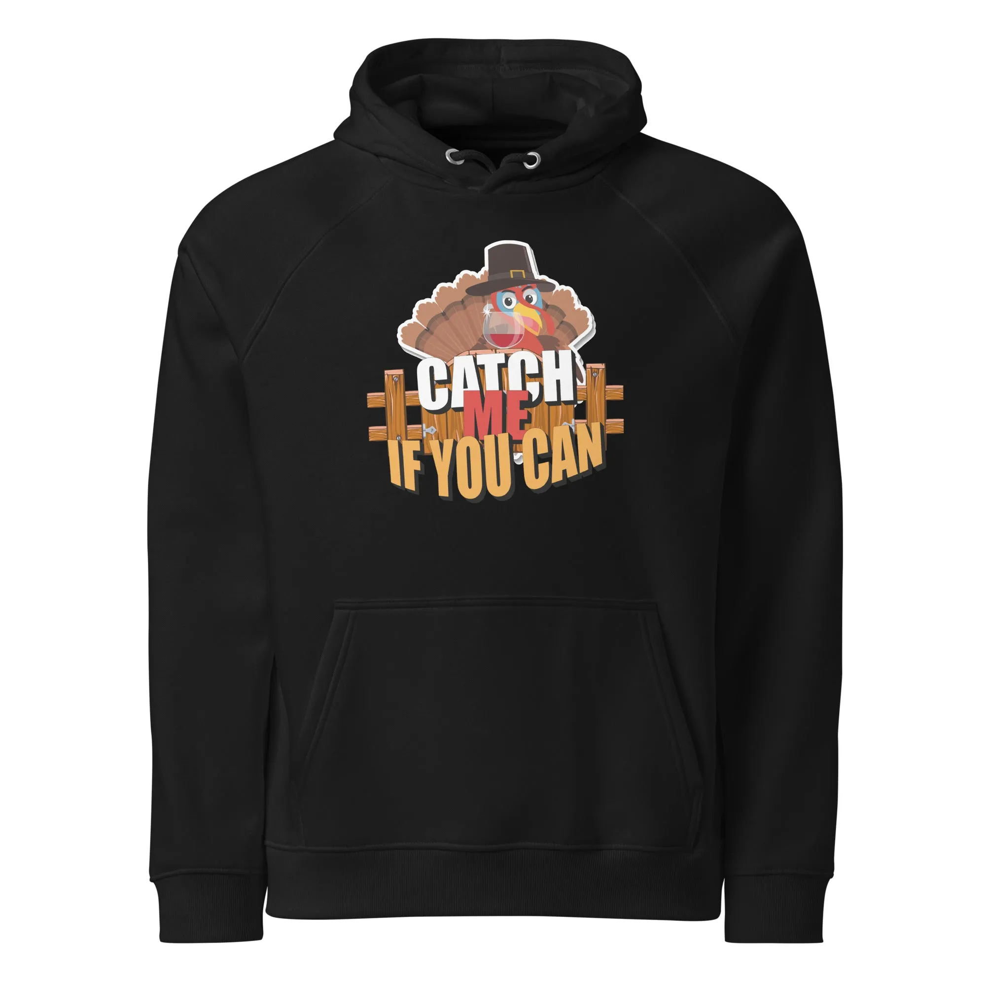 Catch Me If You Can Graphic Men Eco Raglan Hoodie