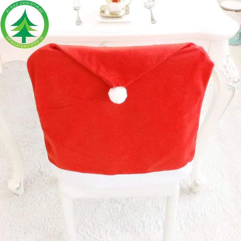 Christmas Chair Back Cover for Dining Room Xmas Decor