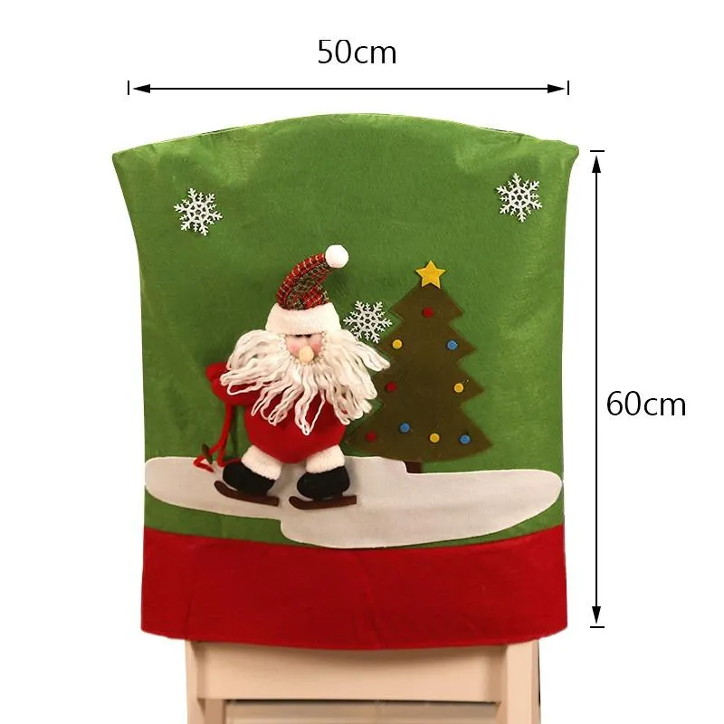 Christmas Chair Back Covers For Dinning Room Decoration