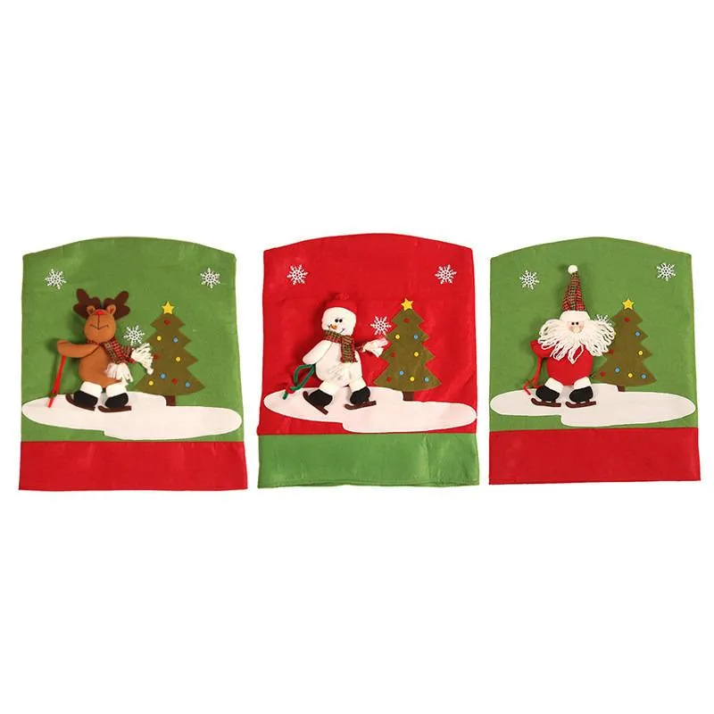 Christmas Chair Back Covers For Dinning Room Decoration