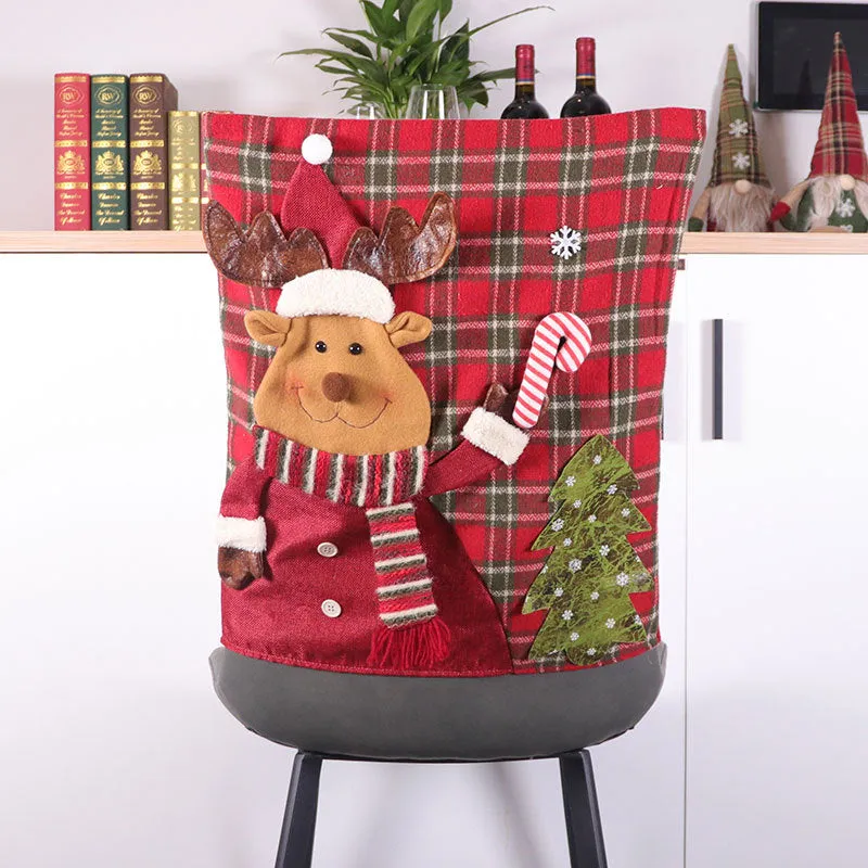 Christmas Chair Back Covers For Dinning Room Decoration