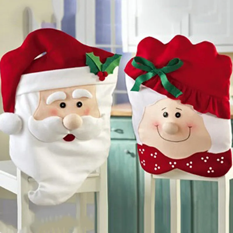 Christmas Chair Back Covers For Dinning Room Decoration