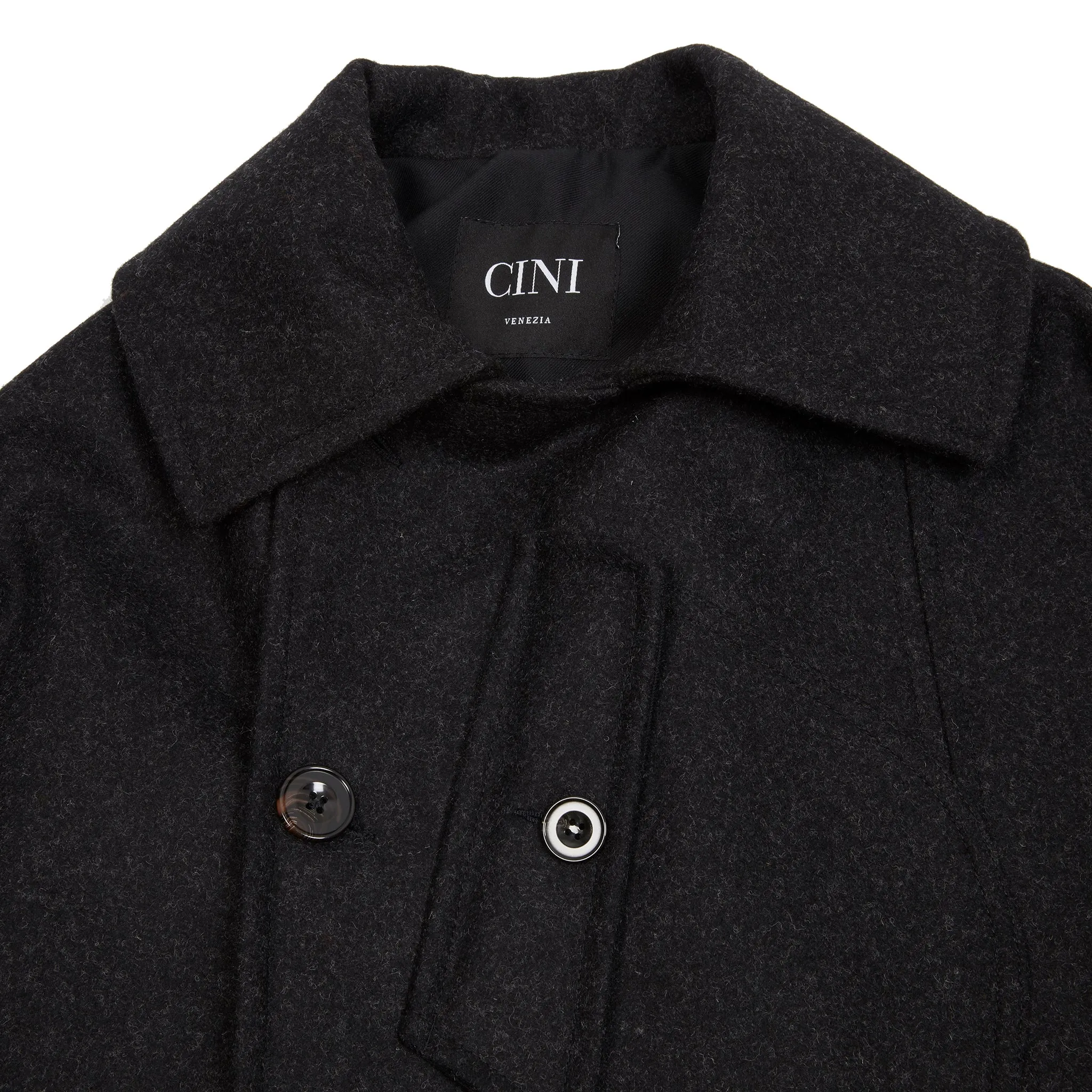 Cini Venezia Caffé Coat in Dark Grey