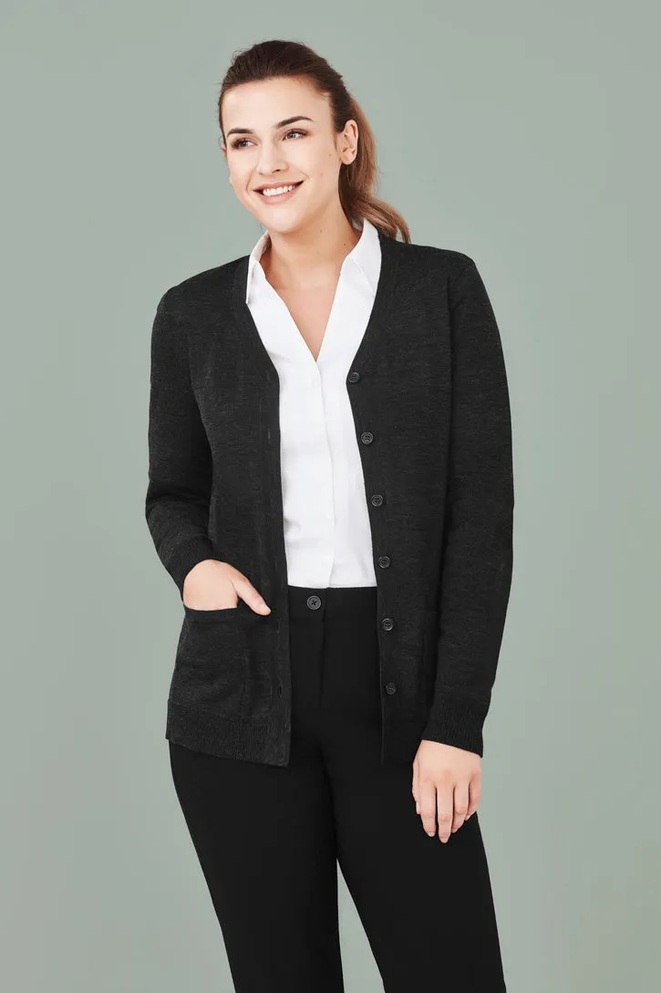 CK045LC BizCare Womens Button Front Cardigan