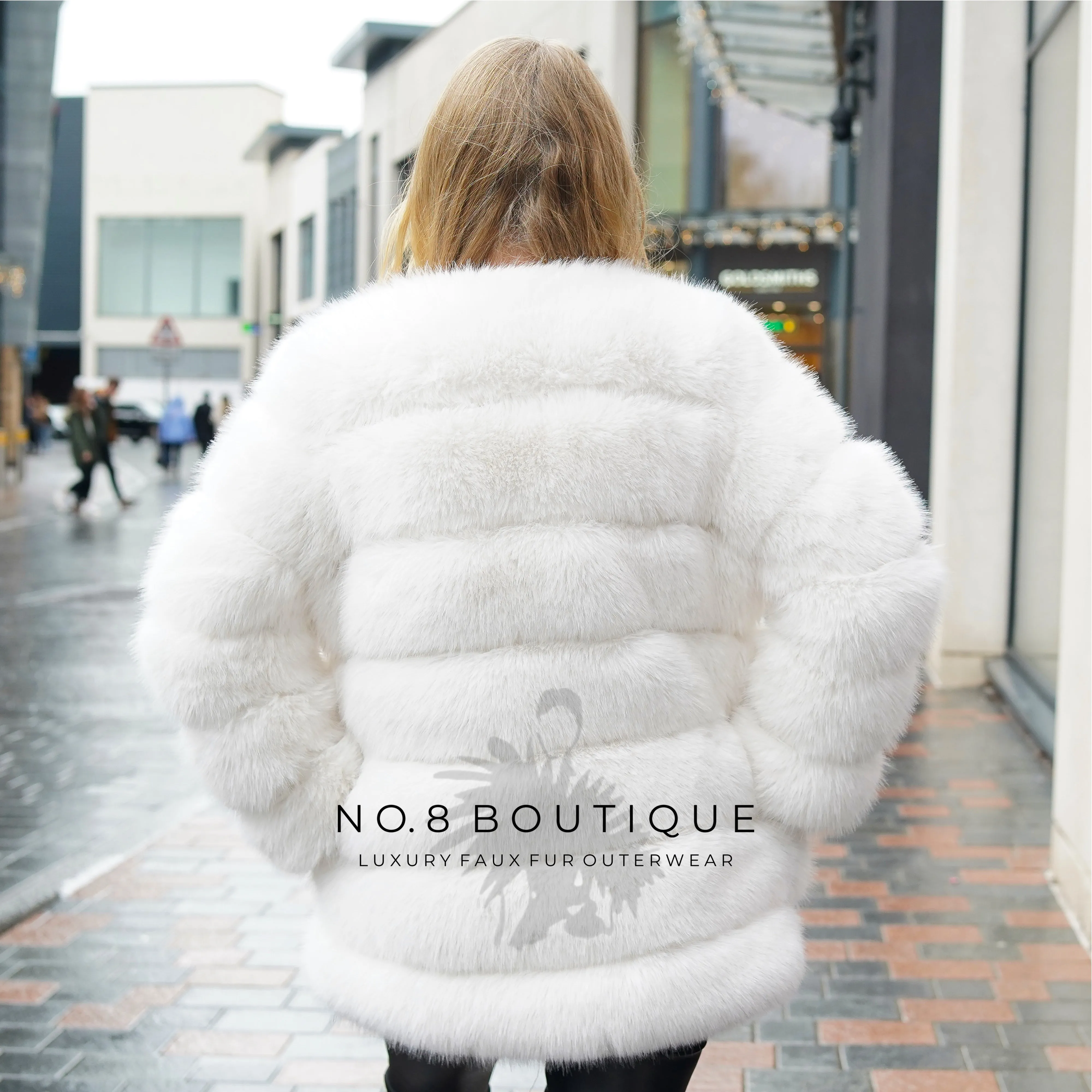 Classic 7 Row Faux Fur Coat