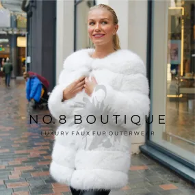 Classic 7 Row Faux Fur Coat