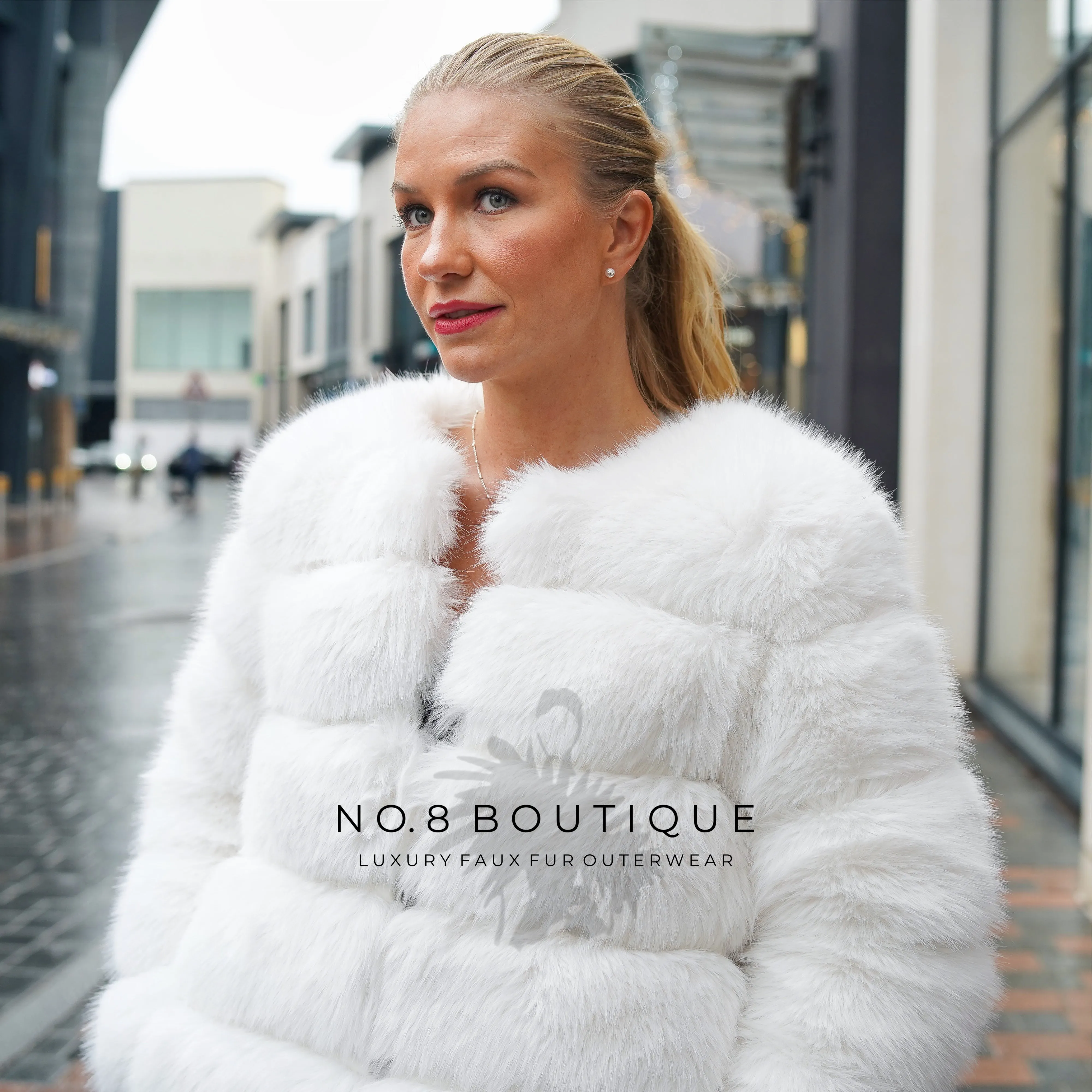 Classic 7 Row Faux Fur Coat