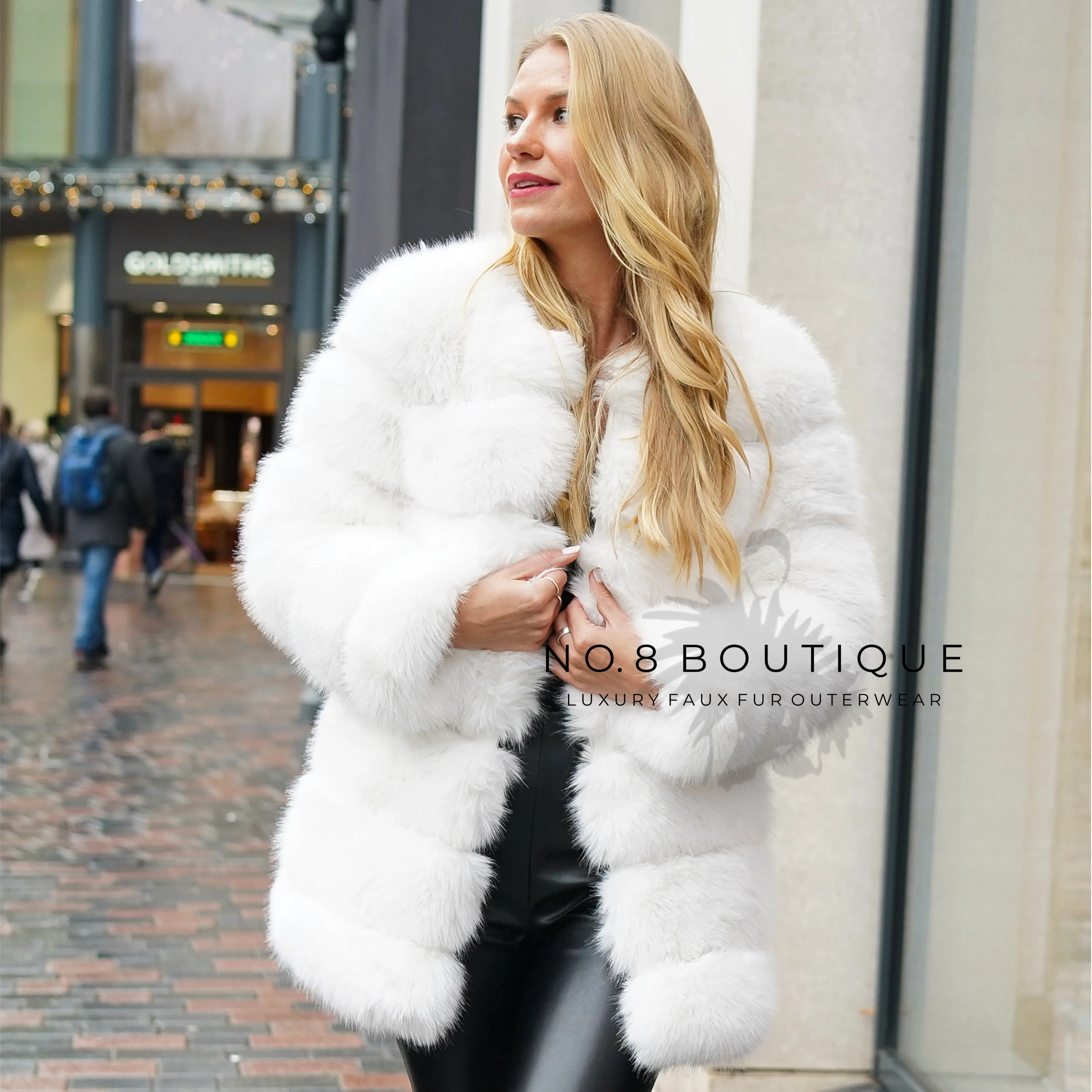 Classic 7 Row Faux Fur Coat