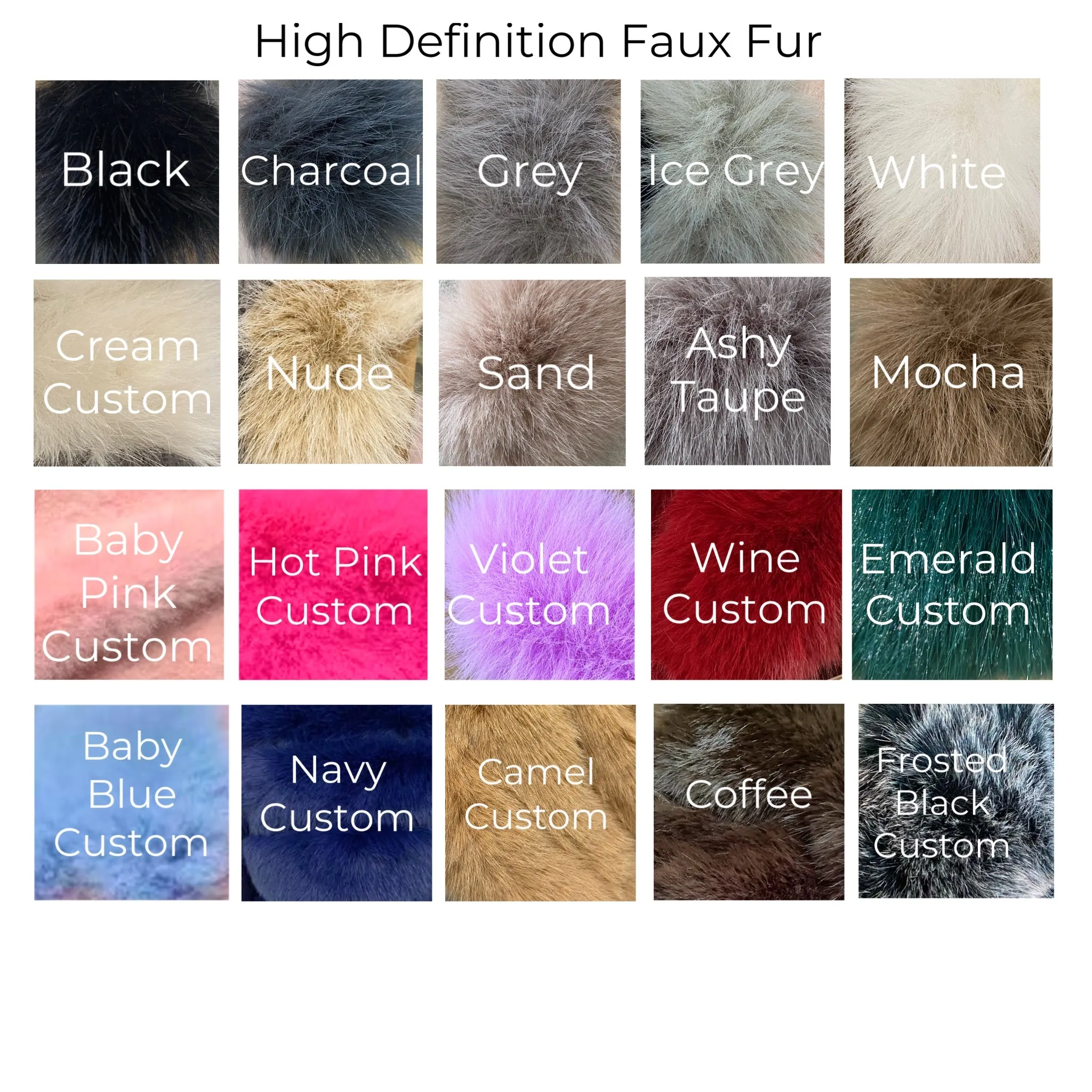 Classic 7 Row Faux Fur Coat