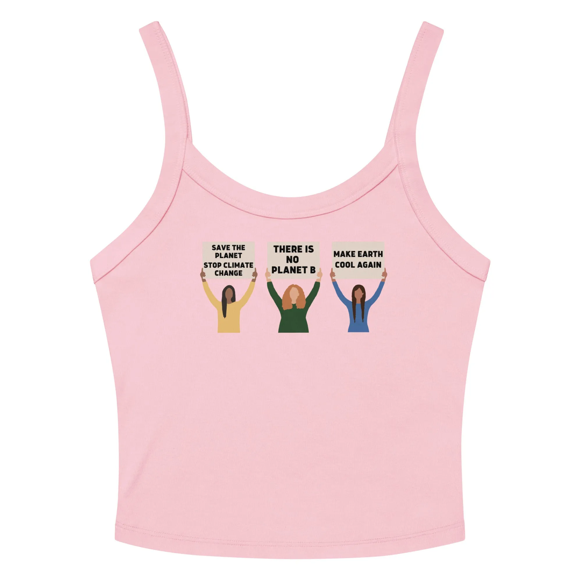 Climate Change Protest Scoop Neck Tank Top