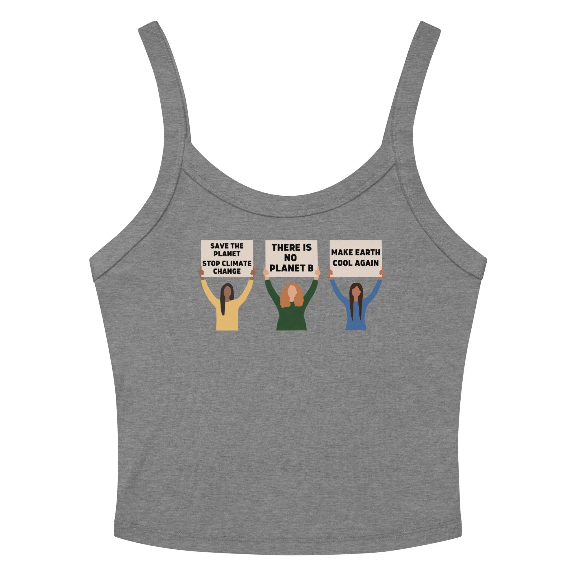 Climate Change Protest Scoop Neck Tank Top