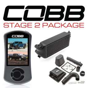 Cobb Tuning  Ford Stage 2 Power Package Black (Factory Location Intercooler) F-150 Ecoboost Raptor / Limited - FOR0050S20BK